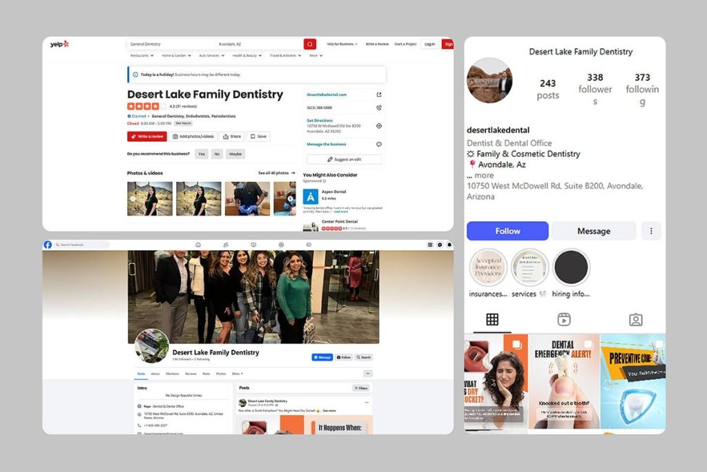 Our Social Marketing Portfolio - Desert Lake Family Dentistry