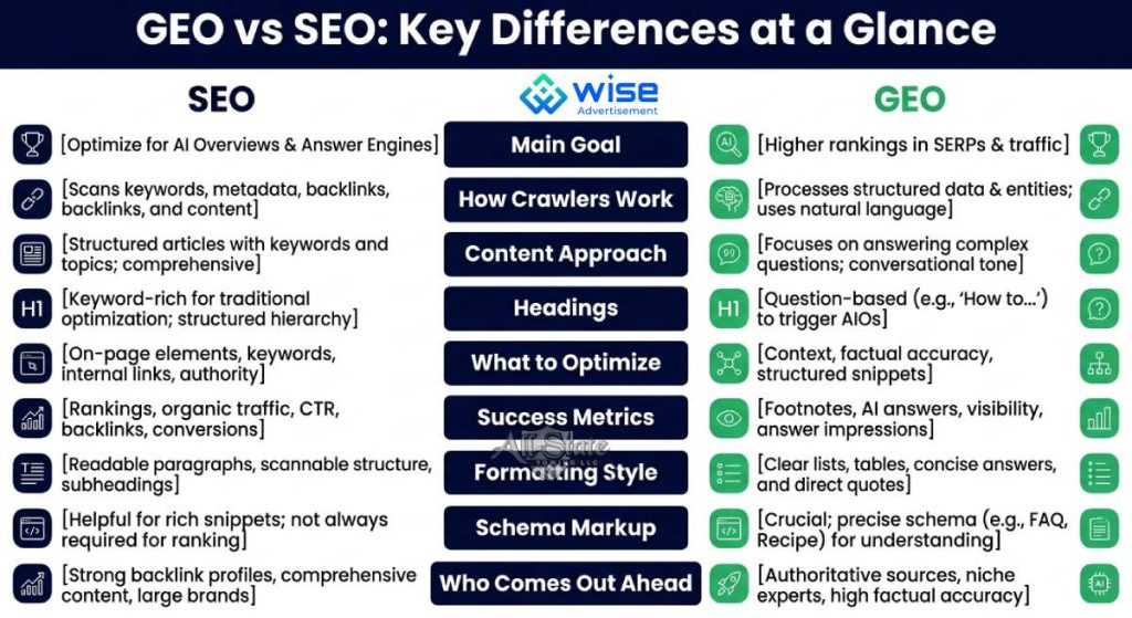 GEO vs SEO: The Key Differences